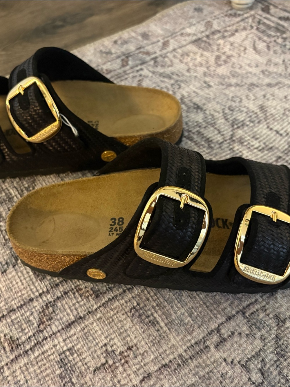 Birkenstock Arizona Big Buckle Raffia - Picture 3 of 3